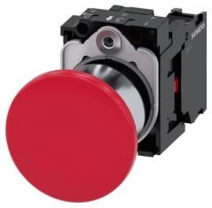 3SU1150-1BA20-1CA0 | Siemens Sirius ACT Metal Çek-Kur 1NC Komple Acil Stop Mantar Butonlar 40mm