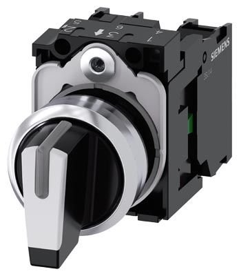 3SU1150-2BM60-1NA0 | Siemens Sirius ACT Metal 1-0-2 pozisyonlu ışıklandırılabilir yay dönüşlü mandal buton 1NO, 1NO