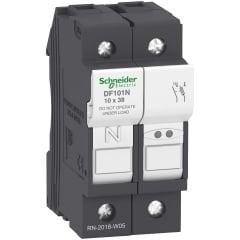 DF101N | Schneider 1P+N 32A Kartuş Sigorta Yuvası - 10x38 mm Sigorta İçin
