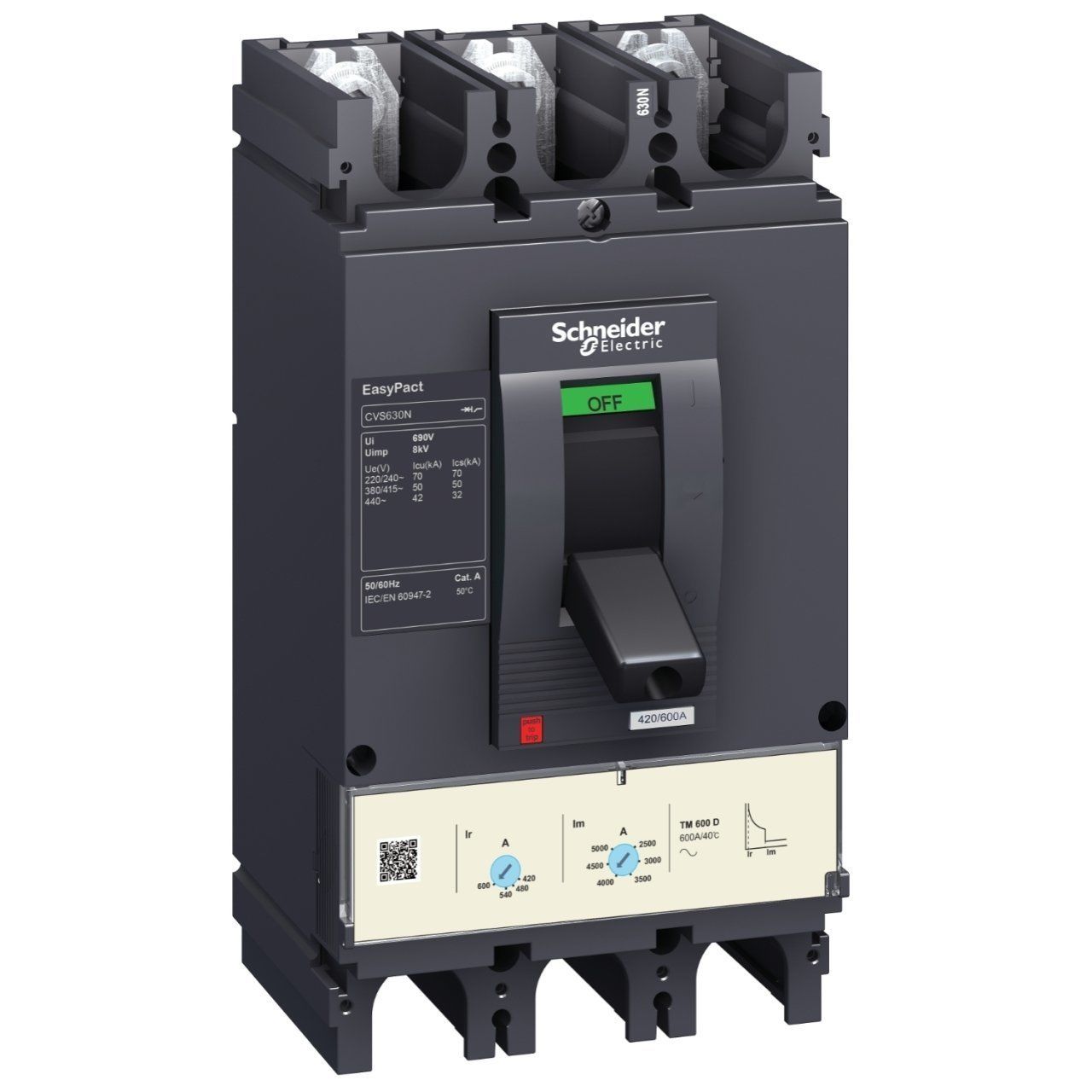 LV563316 | Schneider Easypact CVS - CVS630N TM600D devre kesici - 3P/3d
