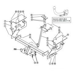 DAIHATSU Terios Sökülebilir Çeki Demiri 2007-
