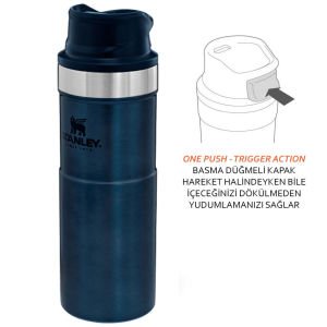 Stanley Trigger-Action Seyahat Bardağı, Termos 0.47 Lt Lacivert