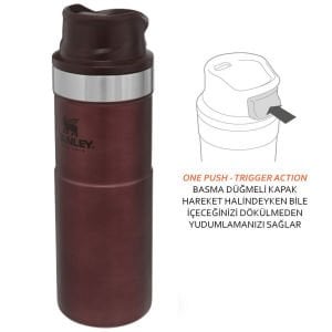 Stanley Trigger-Action Seyahat Bardağı, Termos 0.47 Lt Bordo