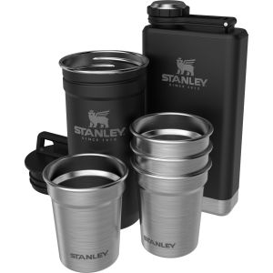 Stanley Adventure Çelik Shot  Bardak ve Matara Seti Siyah