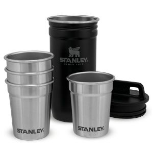 Stanley Adventure Çelik Shot  Bardak ve Matara Seti Siyah
