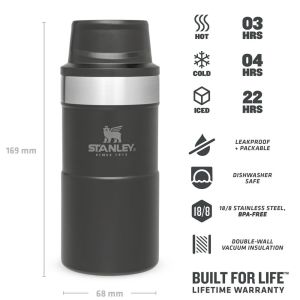 Stanley Klasik Trigger-Action Termos Bardak 0.25 LT Siyah