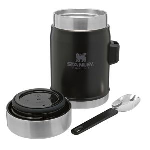 Stanley Klasik Paslanmaz Çelik Yemek Termosu Kaşıklı 0,40 LT Siyah