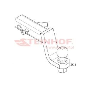 Amerikan Tip Kare Adaptör Çeki Demiri Topuzu 50 mm Uzun