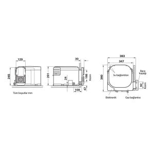 Truma Boiler B 10 Elektrik & Gazlı  Su Isıtıcı