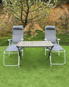 CAMPOUT XXL MASA +2 ŞEZLONG KOLTUK SET