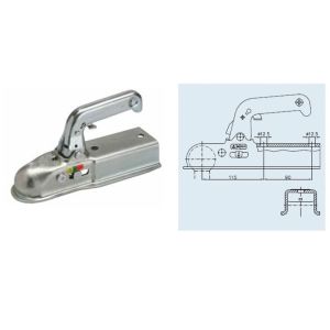 70 mm Dörtköşe 1500 kg Kare Kaplin