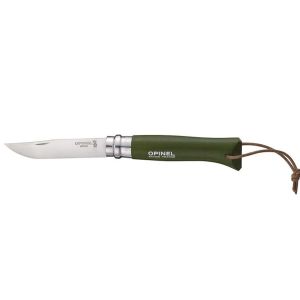 Opinel Inox No 8  Trekking Gürgen Saplı Paslanmaz Çelik Çakı (Haki)