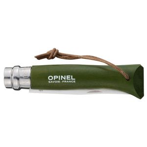 Opinel Inox No 8  Trekking Gürgen Saplı Paslanmaz Çelik Çakı (Haki)