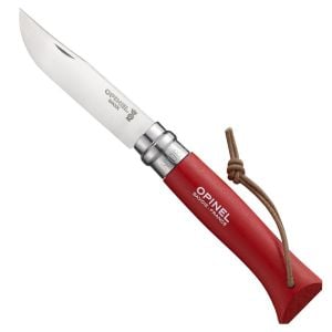 Opinel Inox No 8 Trekking Gürgen Saplı Paslanmaz Çelik Çakı (Kırmızı)