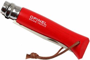 Opinel Inox No 8 Trekking Gürgen Saplı Paslanmaz Çelik Çakı (Kırmızı)