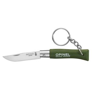 Opinel No 4 Anahtarlıklı Paslanmaz Çelik Çakı Haki
