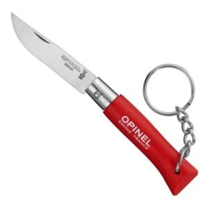 Opinel No 4 Anahtarlıklı Paslanmaz Çelik Çakı Kırmızı