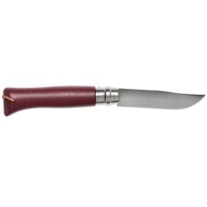 Opinel Inox Trekking 8 No Paslanmaz  Çelik Çakı (Bordo)