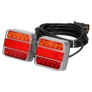 Mıknatıslı 10m Led Römork Stop Lambası Seti 7 Pin Soketli 12v