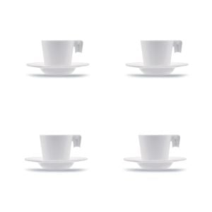 KIRILMAZ ESPRESSO & TÜRK KAHVESİ FİNCAN VE TABAK TAKIMI 70 ML (4'LÜ)