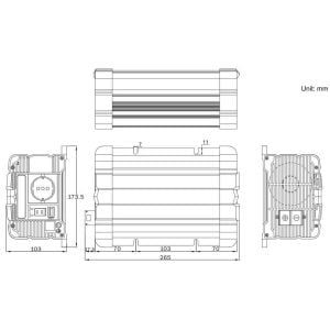 MAX Tam Sinüs İnverter 12V 600W