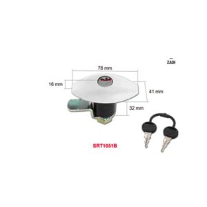Karavan Kapı Kilidi Beyaz 76x41mm