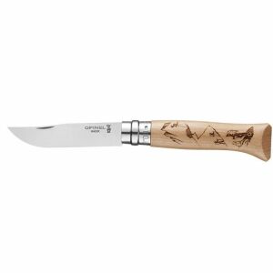 Opinel Inox No 08 Hiking Alpine Macera Yürüyüş Desenli Paslanmaz Çelik Çakı