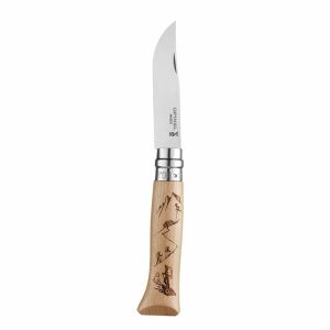 Opinel Inox No 08 Hiking Alpine Macera Yürüyüş Desenli Paslanmaz Çelik Çakı