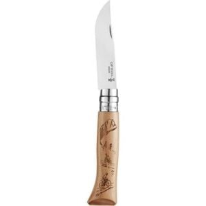 Opinel Inox No 08 Alpine Bisiklet Desenli Paslanmaz Çelik Çakı