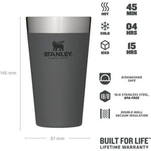 Stanley Adventure Vakumlu Soğuk İçecek Bardağı 0.47 Lt Füme