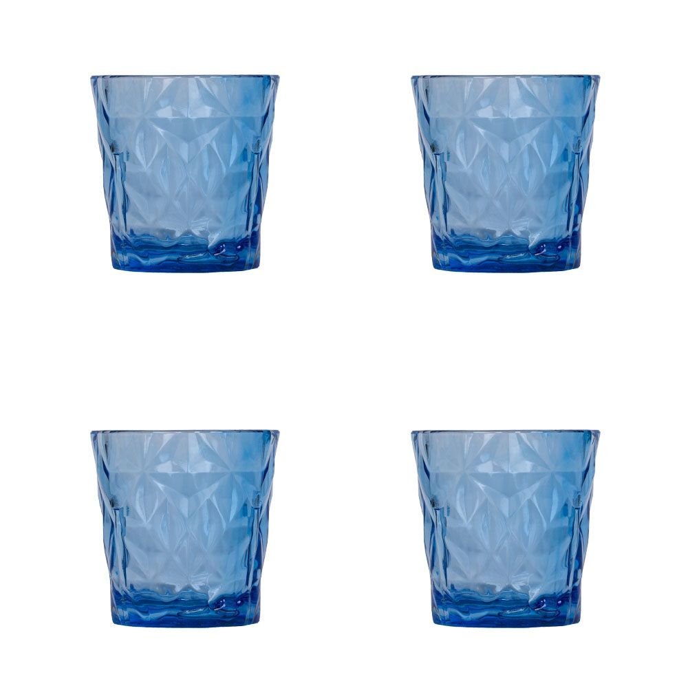 KIRILMAZ EXCLUSIVE PRIZMA BARDAK 250 ML MAVİ (4'LÜ)