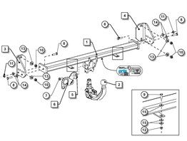 Bmw 3-Serisi Sökülebilir Çeki Demiri F30/F31 2012-2018 Sedan,Stationwagon