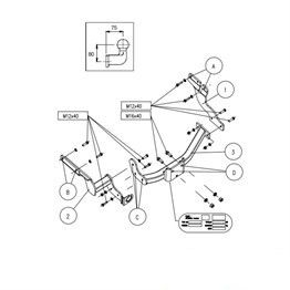 FORD Tourneo Connect Çeki Demiri 2002-2014