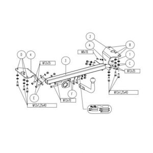 TOYOTA Auris Çeki Demiri