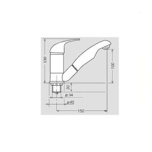 Karavan Ceramik Kama Sıcak/Soğuk Musluk Duett Micro-Switch