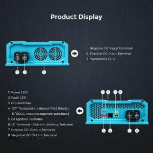 Renogy 12V 20A DC-DC Alternatörden Akü Şarj Cihazı