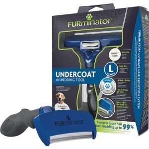 Furminator Temizlenebilir Kısa Tüylü Köpek Tüy Tarağı Large