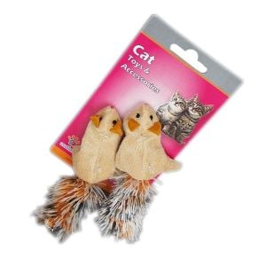 Eastland Otlu Hışır Peluş Sincap Kedi Oyuncağı 2 Adet 5 Cm