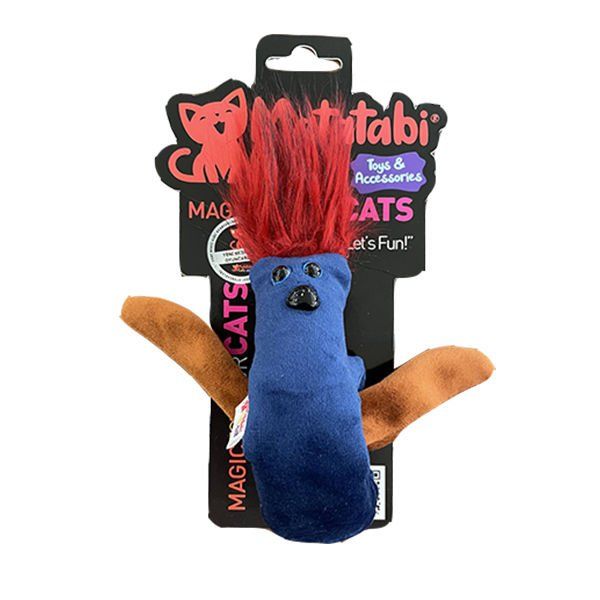 Matatabi Cats Sticky Peluş Kedi Oyuncağı Lacivert 30 Cm