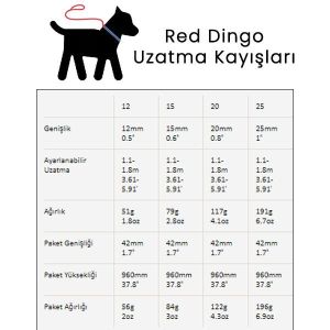 Red Dingo Kahverengi Pembe Benekli Köpek Uzatma Tasması 12 Mm