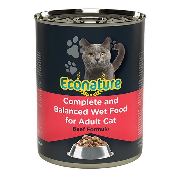 Econature Sığır Etli Yetişkin Konserve Kedi Maması 400 Gr