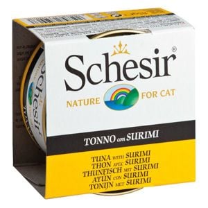 Schesir Ton Balık ve Surimi Jöleli Konserve Kedi Maması 85 Gr