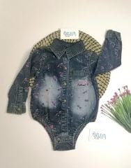 Çiçek Çiçek Denim Tulum