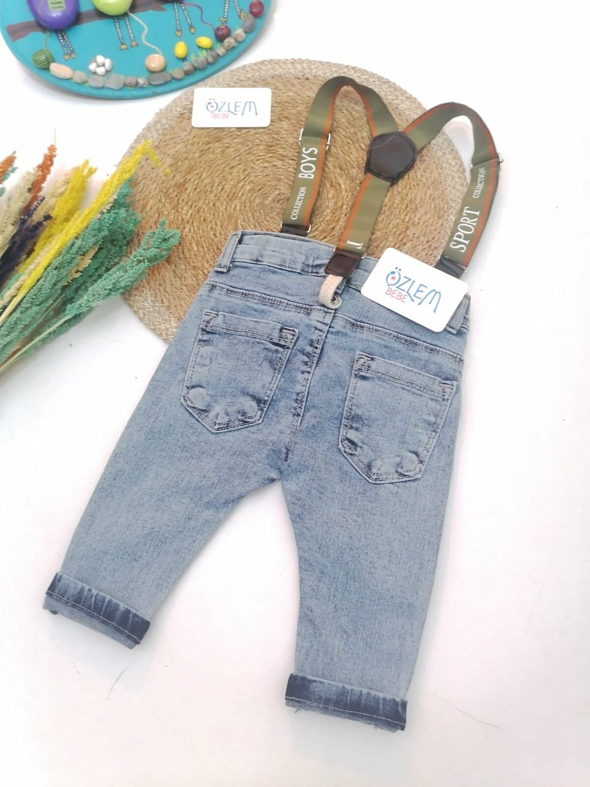 Pantolon Askılı Kot Pantolon