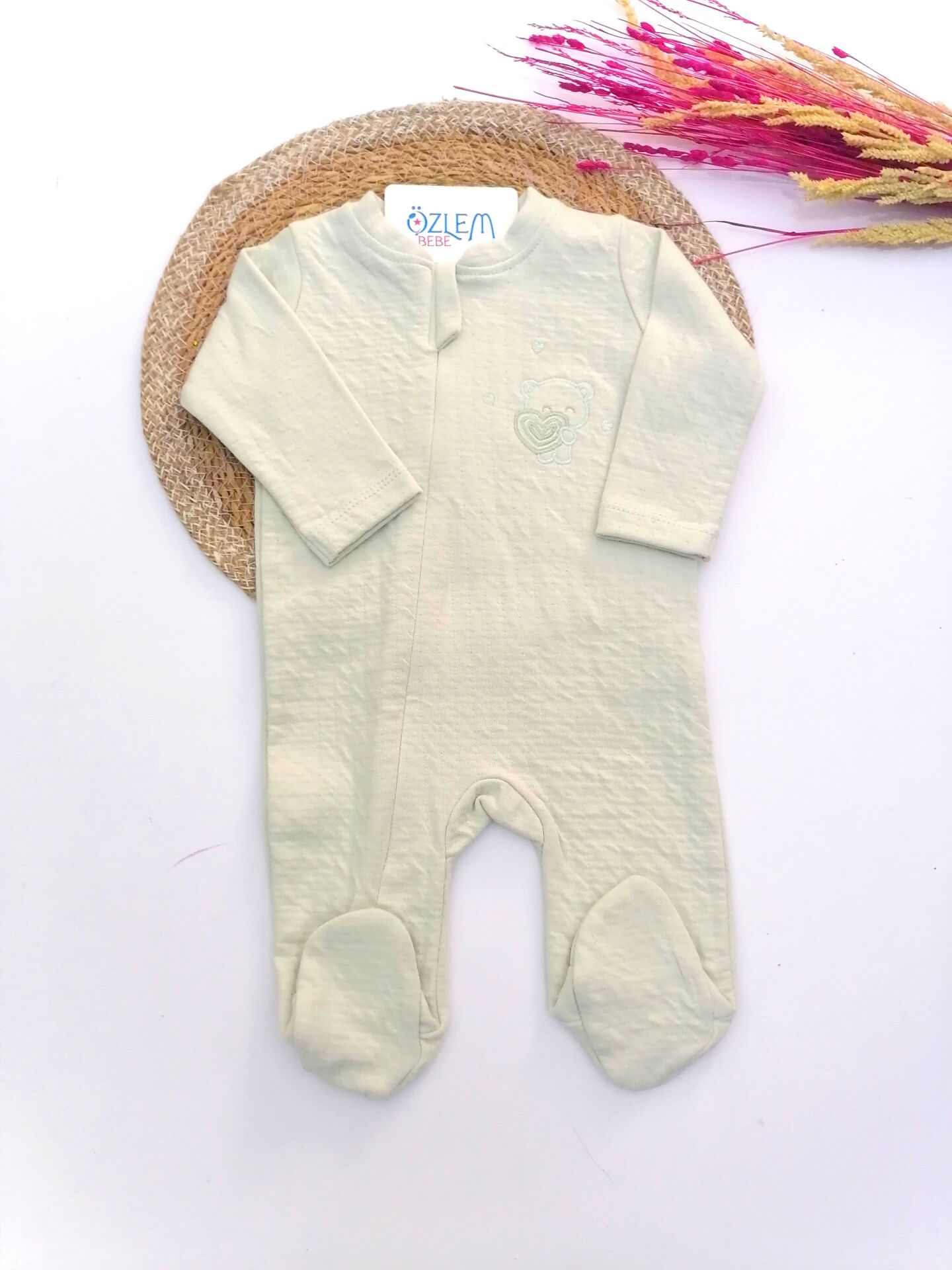 Soft Yeşil Bebek Tulum