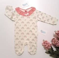 Fırfırlı Bebe Yaka Bebek Tulum