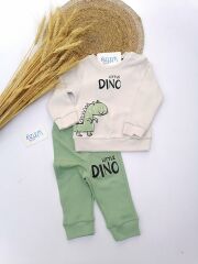 Little Dino Figürlü 2'li Eşofman Takım