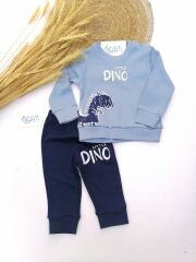 Little Dino Figürlü 2'li Eşofman Takım