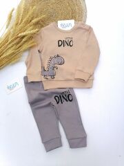 Little Dino Figürlü 2'li Eşofman Takım