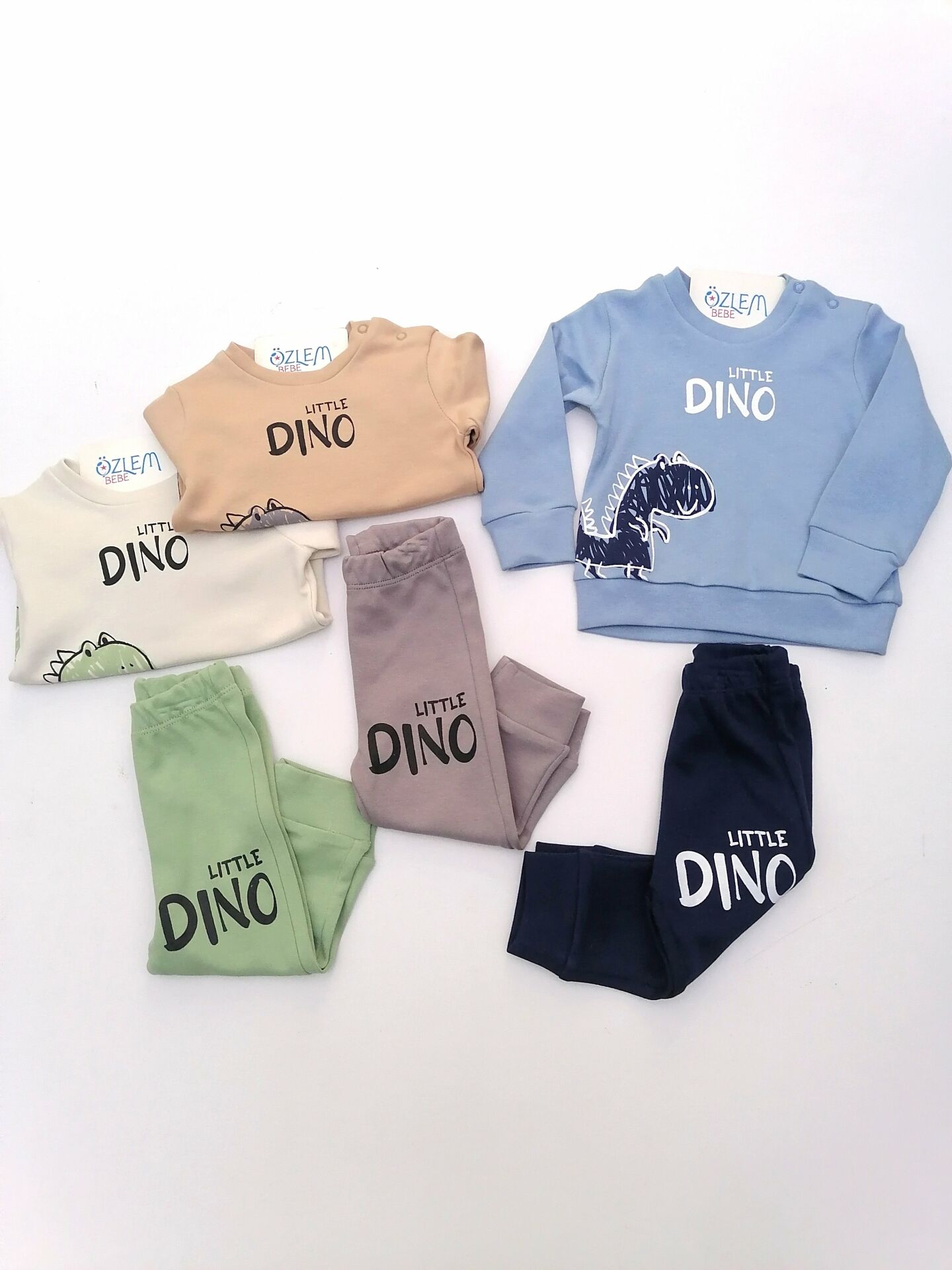 Little Dino Figürlü 2'li Eşofman Takım